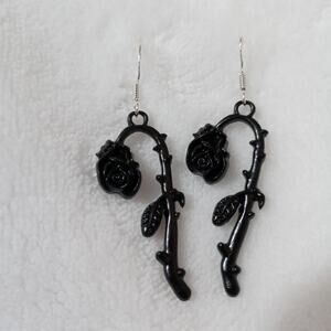 Gothic punk black wilted